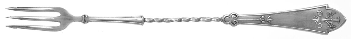 Gem (Silverplate, 1871) Long Handle Pickle/Olive Fork by Reed & Barton-1