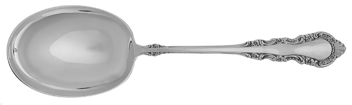 Georgian Rose (Sterling, 1941, No Monograms) Solid Smooth Casserole Spoon by Reed & Barton-1