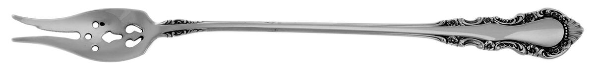 Georgian Rose (Sterling, 1941, No Monograms) Long Handle Olive Fork HC by Reed & Barton-1