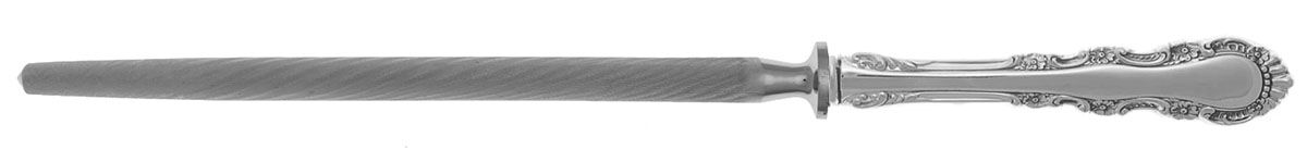 Georgian Rose (Sterling, 1941, No Monograms) Sharpener Knife with Steel Rod HC by Reed & Barton-1