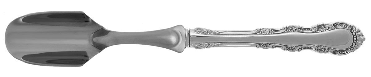 Georgian Rose (Sterling, 1941, No Monograms) Cheese Scoop with Stainless Scoop HC by Reed & Barton-1