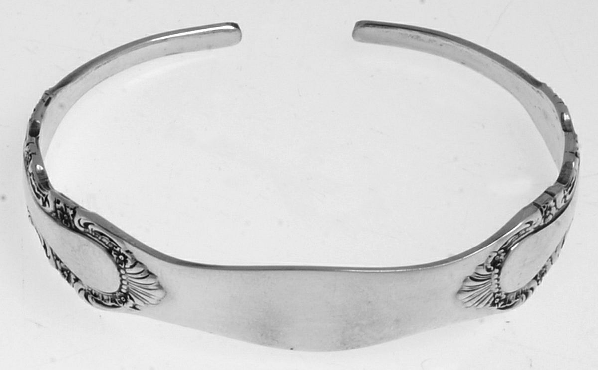 Georgian Rose (Sterling, 1941, No Monograms) Cuff Bracelet by Reed & Barton-1