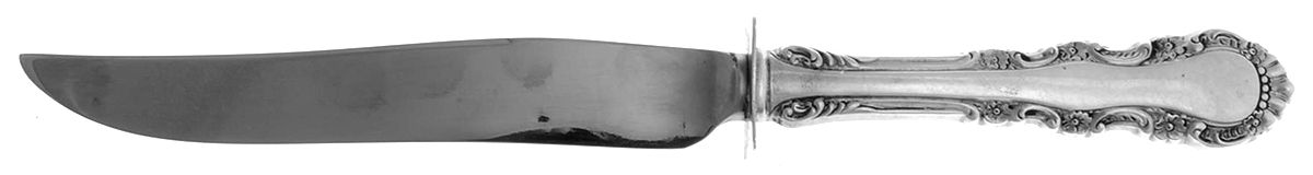 Georgian Rose (Sterling, 1941, No Monograms) Small Steak Carving Knife with Stainless Blade by Reed & Barton-1