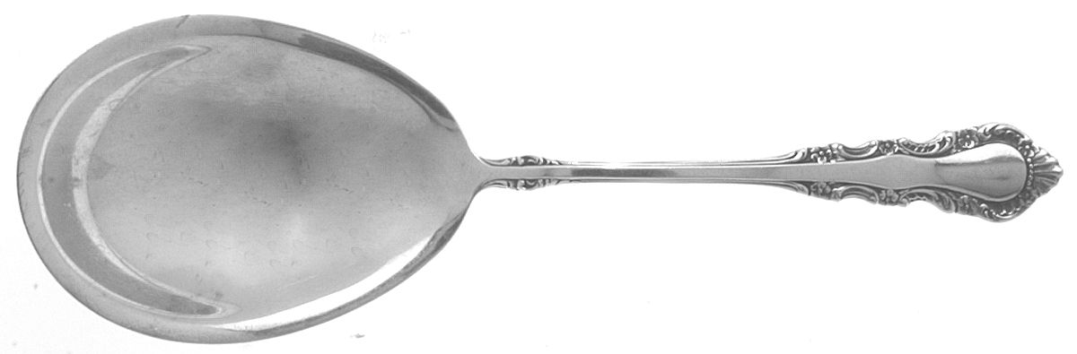 Georgian Rose (Sterling, 1941, No Monograms) Medium Solid Salad Serving Spoon by Reed & Barton-1