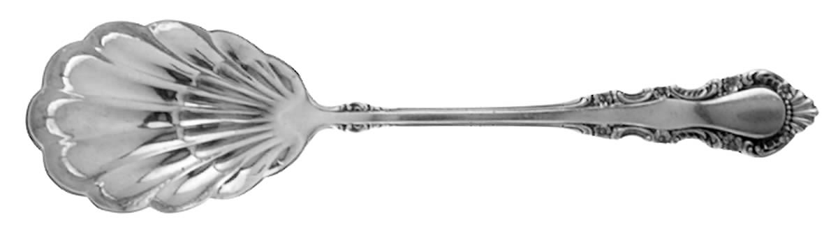 Georgian Rose (Sterling, 1941, No Monograms) Sugar Shell Spoon by Reed & Barton-1