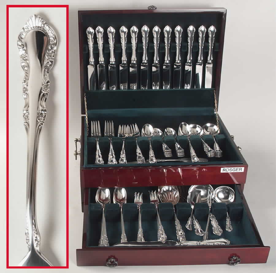 Georgian Rose (Sterling, 1941, No Monograms) 118 Piece Set by Reed & Barton-1
