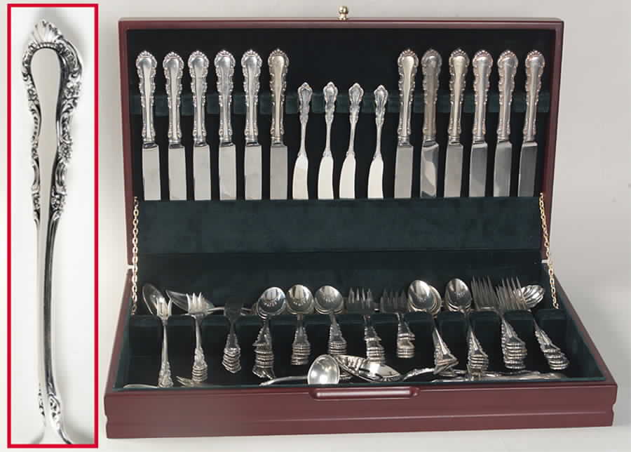 Georgian Rose (Sterling, 1941, No Monograms) 106 Piece Set by Reed & Barton-1