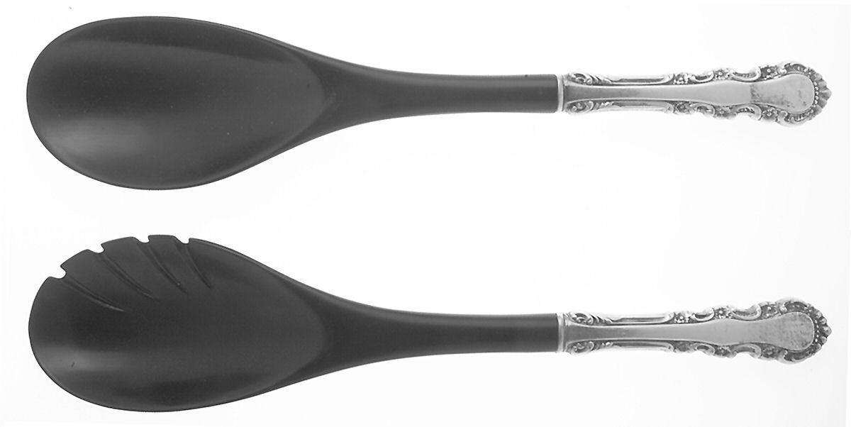 Georgian Rose (Sterling, 1941, No Monograms) Plastic Bowl 2-Piece Salad Set by Reed & Barton-1
