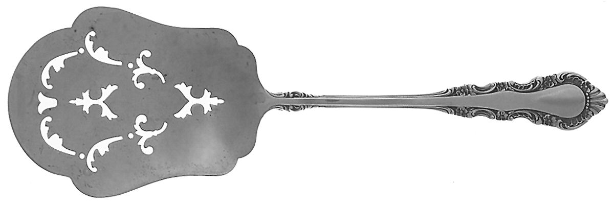 Georgian Rose (Sterling, 1941, No Monograms) Solid Pastry Server by Reed & Barton-1