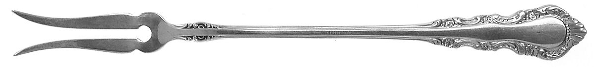 Georgian Rose (Sterling, 1941, No Monograms) Two-Tine Butter Pick by Reed & Barton-1