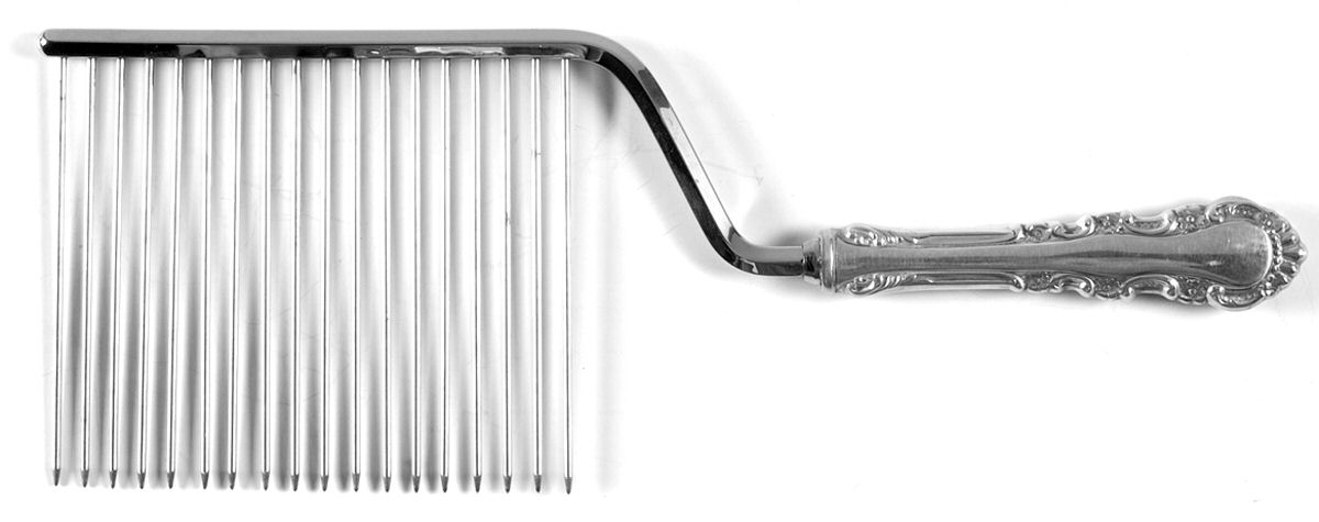 Georgian Rose (Sterling, 1941, No Monograms) Cake Breaker with Silverplate Prongs by Reed & Barton-1