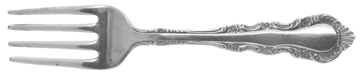 Georgian Rose (Sterling, 1941, No Monograms) Baby Fork by Reed & Barton-1
