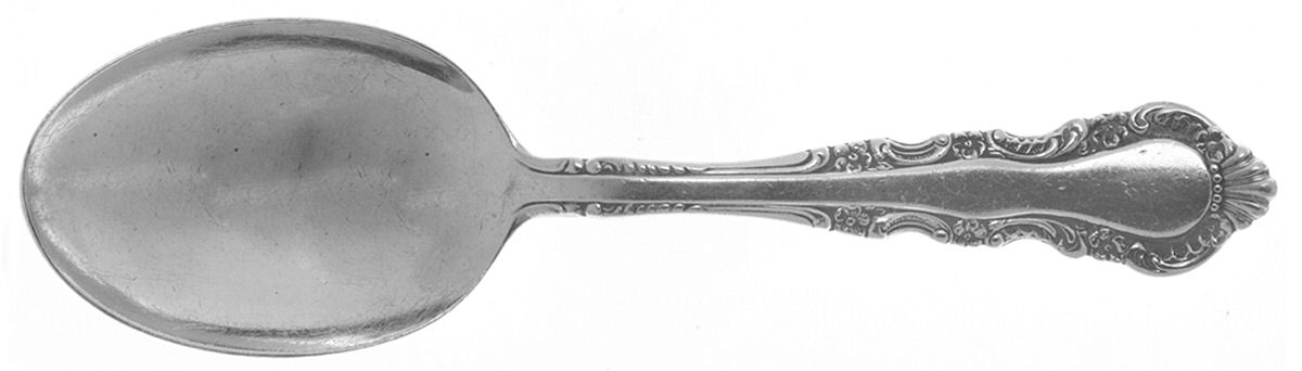 Georgian Rose (Sterling, 1941, No Monograms) Straight Handle Baby Spoon by Reed & Barton-1