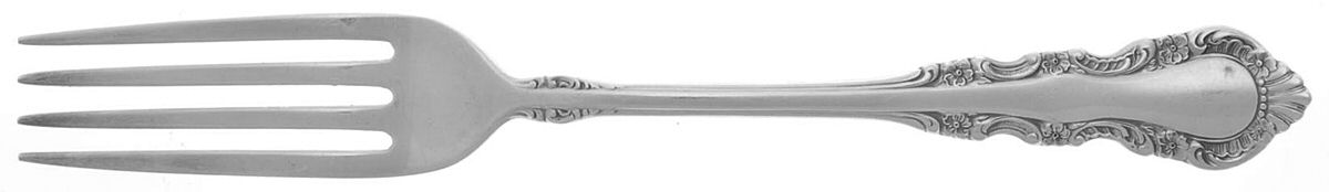 Georgian Rose (Sterling, 1941, No Monograms) Fork by Reed & Barton-1