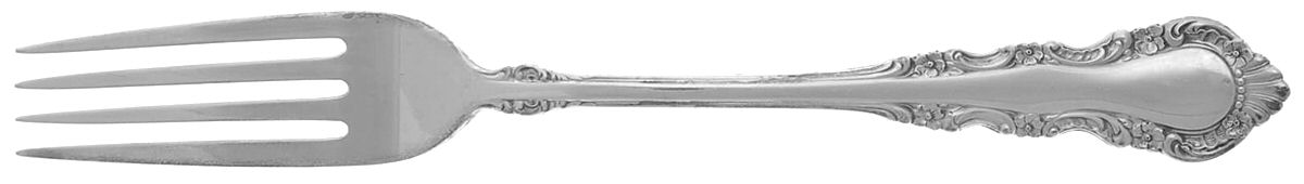 Georgian Rose (Sterling, 1941, No Monograms) Fork by Reed & Barton-1