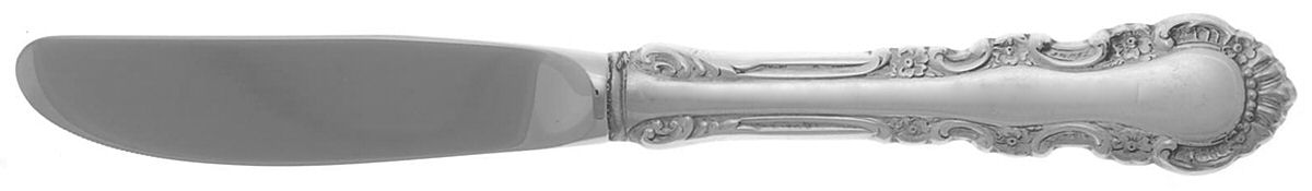 Georgian Rose (Sterling, 1941, No Monograms) Modern Hollow Butter Spreader (Stainless) by Reed & Barton-1