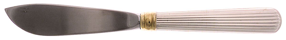 Golden Ashmont (Sterling, 1991, Gold Accent) Hollow Handle Master Butter Knife by Reed & Barton-1
