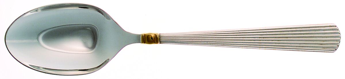 Golden Ashmont (Sterling, 1991, Gold Accent) Tablespoon (Serving Spoon) by Reed & Barton-1
