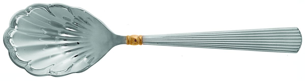 Golden Ashmont (Sterling, 1991, Gold Accent) Sugar Shell Spoon by Reed & Barton-1