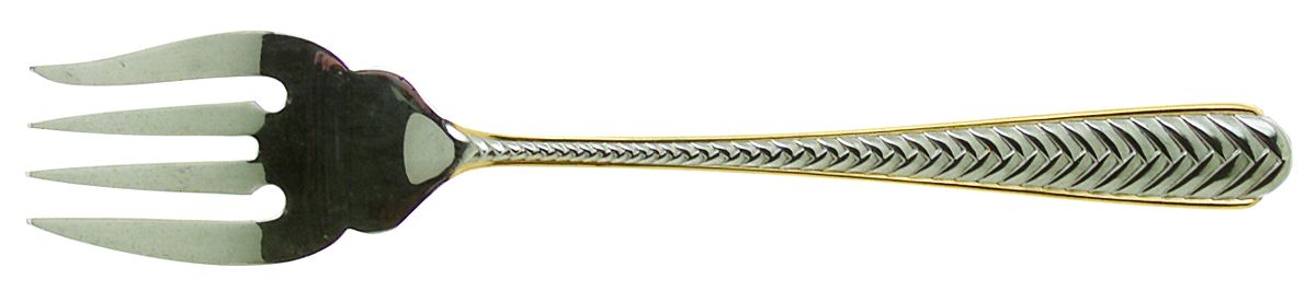 Golden Braid (Stainless, Gold Accent) Individual Salad Fork by Reed & Barton-1