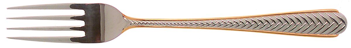 Golden Braid (Stainless, Gold Accent) Fork by Reed & Barton-1