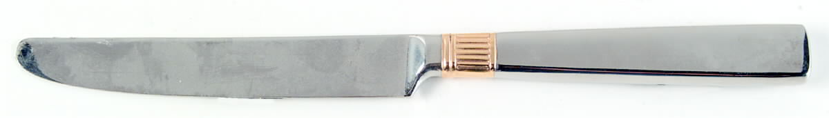 Golden Castlegate (Stainless, Gold Accent) New French Hollow Knife by Reed & Barton-1