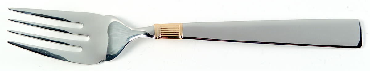 Golden Castlegate (Stainless, Gold Accent) Individual Salad Fork by Reed & Barton-1