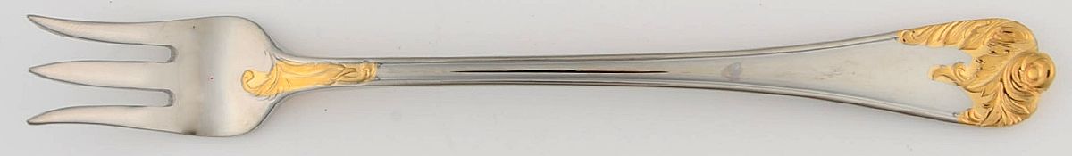Golden Chardonnay (Stainless) Cocktail/Seafood Fork by Reed & Barton-1