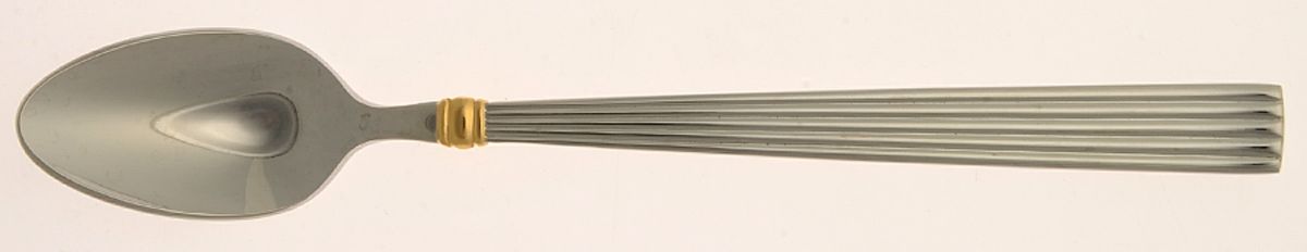 Golden Crescendo (Stainless, Gold Accent) Iced Tea Spoon by Reed & Barton-1
