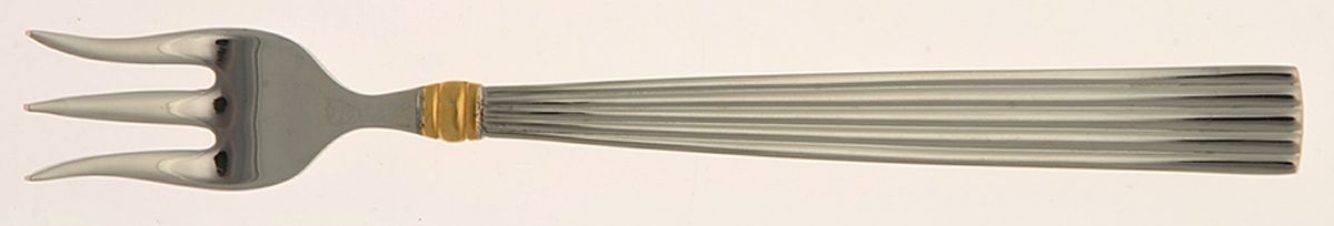 Golden Crescendo (Stainless, Gold Accent) Cocktail/Seafood Fork by Reed & Barton-1