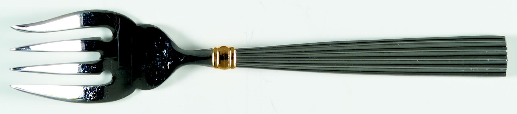 Golden Crescendo (Stainless, Gold Accent) Individual Salad Fork by Reed & Barton-1