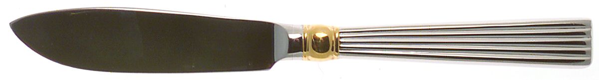 Golden Crescendo (Stainless, Gold Accent) Hollow Handle Master Butter Knife by Reed & Barton-1