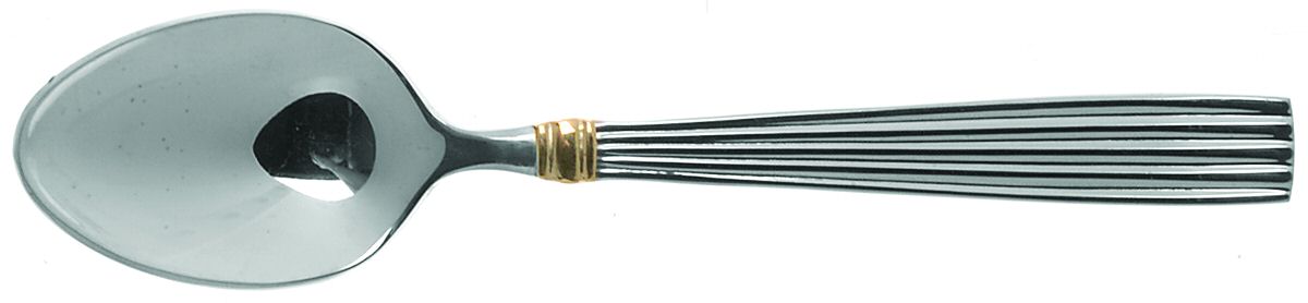 Golden Crescendo (Stainless, Gold Accent) Place/Oval Soup Spoon by Reed & Barton-1