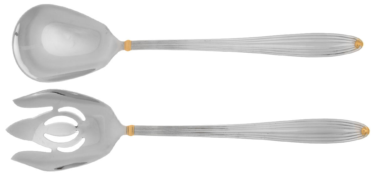 Golden Jubilee (Stainless) Solid Oversized Serving Salad Set by Reed & Barton-1