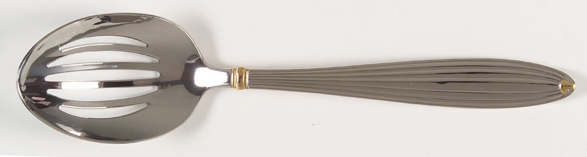 Golden Jubilee (Stainless) Pierced Tablespoon (Serving Spoon) by Reed & Barton-1