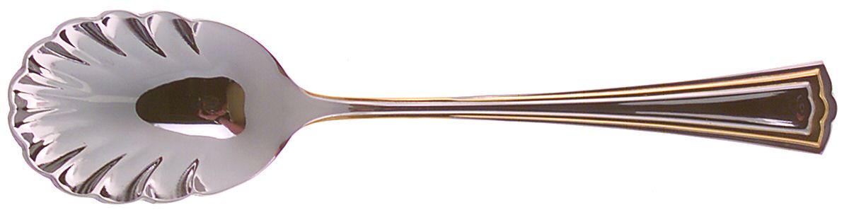 Golden Ledgemont (Stainless) Sugar Shell Spoon by Reed & Barton-1