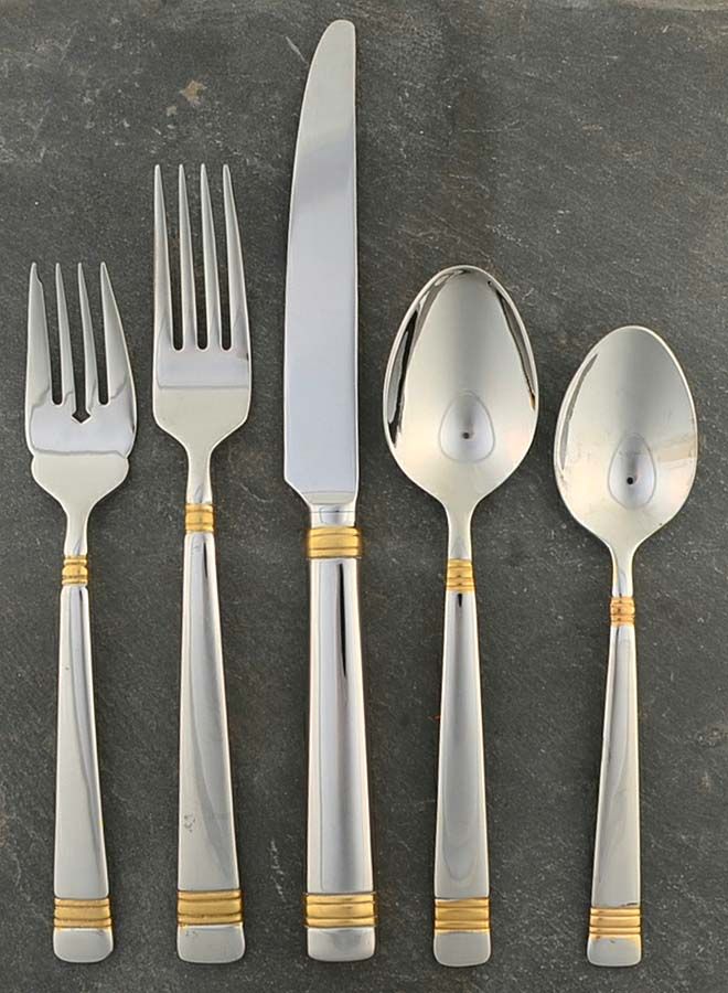 Golden Longwood (Stainless) 5 Piece Place Setting by Reed & Barton-1