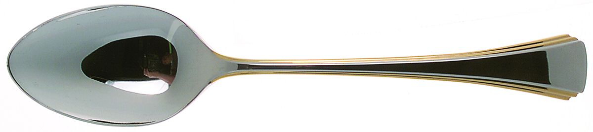 Golden Miro (Stainless-Gold Accent) Tablespoon (Serving Spoon) by Reed & Barton-1