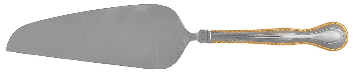 Golden Regatta (Stainless, Gold Accent) Pie and Cake Server, Solid Piece by Reed & Barton-1