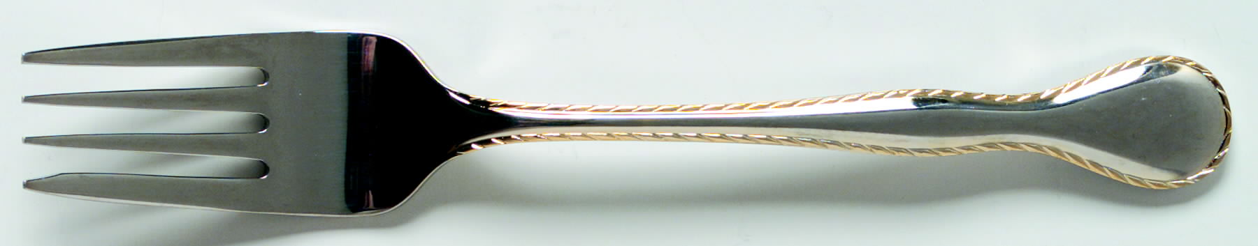 Golden Regatta (Stainless, Gold Accent) Individual Salad Fork by Reed & Barton-1