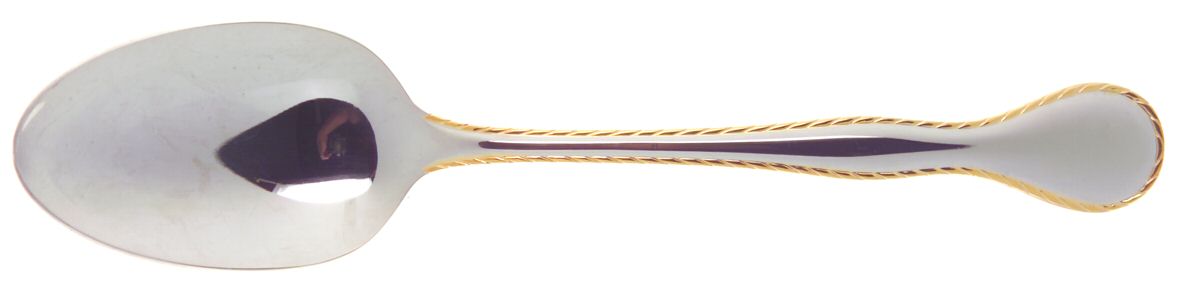 Golden Regatta (Stainless, Gold Accent) Tablespoon (Serving Spoon) by Reed & Barton-1
