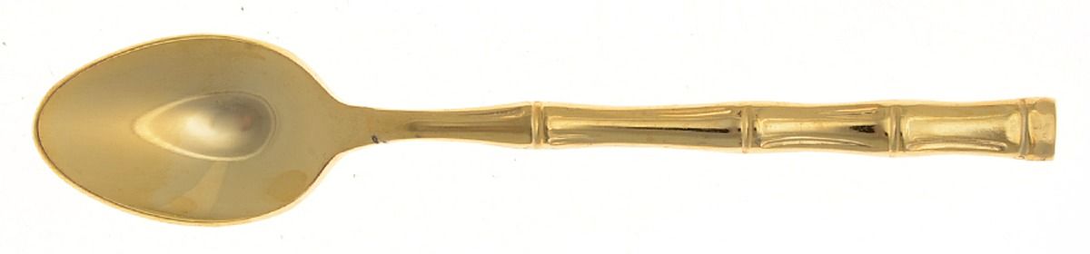 Golden Regal Bamboo (Gold Electroplate) Demitasse Spoon by Reed & Barton-1
