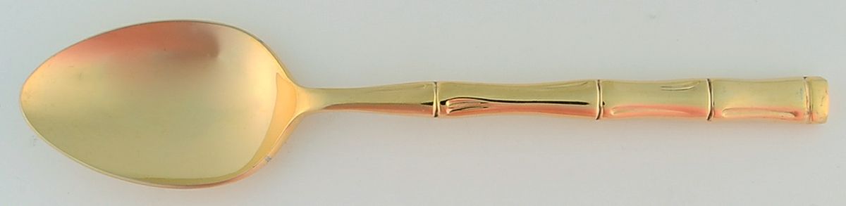 Golden Regal Bamboo (Gold Electroplate) Teaspoon by Reed & Barton-1