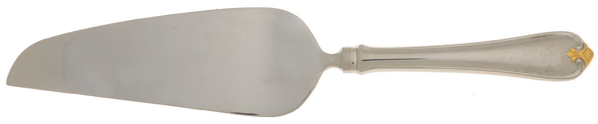 Golden Rosecliff (Stainless-Gold Accent) Pie and Cake Server, Solid Piece by Reed & Barton-1