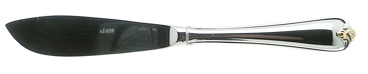 Golden Rosecliff (Stainless-Gold Accent) Hollow Handle Master Butter Knife by Reed & Barton-1