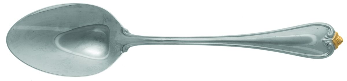 Golden Rosecliff (Stainless-Gold Accent) Tablespoon (Serving Spoon) by Reed & Barton-1