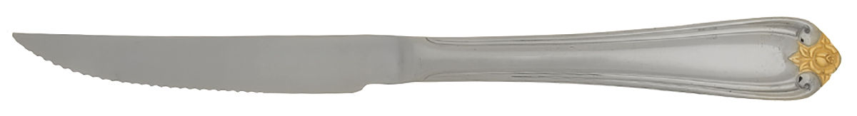 Golden Rosebud (Stainless) Individual Solid Handle Steak Knife by Reed & Barton-1