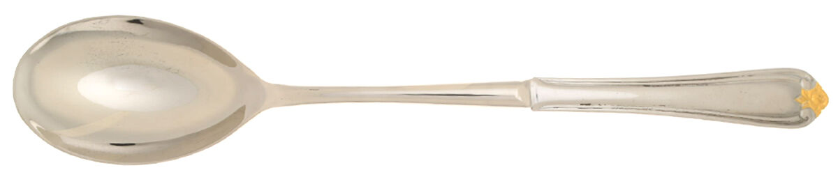 Golden Rosebud (Stainless) Dressing Spoon with Stainless Bowl HC by Reed & Barton-1
