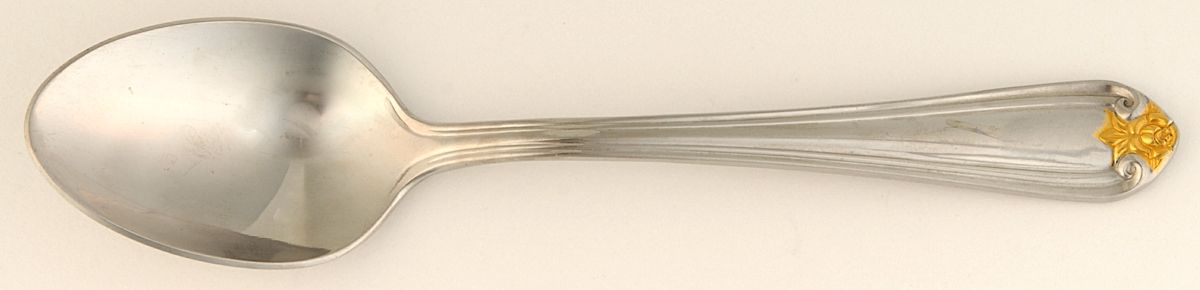Golden Rosebud (Stainless) Teaspoon by Reed & Barton-1