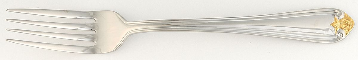 Golden Rosebud (Stainless) Fork by Reed & Barton-1